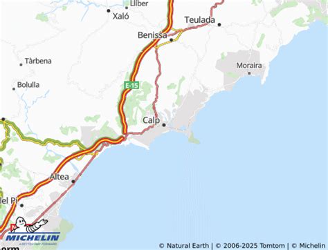 Carte MICHELIN Calp .